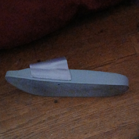 Bebe Silver Slide Sandals - Picture 4 of 4